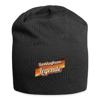 Banker Geburtstag als Legende geboren Bankkaufmann - Jersey-Beanie - Schwarz - Vorne