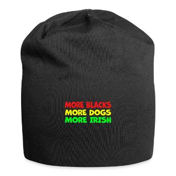 More Blacks More Irish More Dogs - Jersey Beanie - black - Front