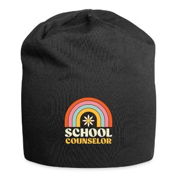Soutien scolaire Inclusion Je suis un compagnon d’école - Bonnet en jersey - noir - Devant