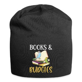 Budgerigar Perruche Oiseau Cadeau pour animaux de compagnie - Bonnet en jersey - noir - Devant