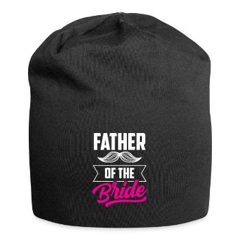 Father of the bride wedding brides marry party - Jersey Beanie - black - Front