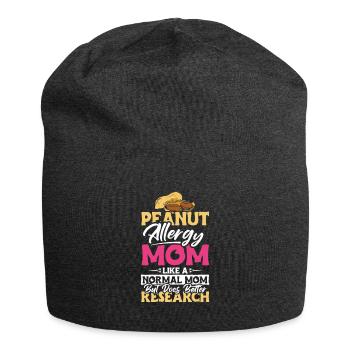 Peanut Allergy Mom Shirt Geschenk - Jersey-Beanie - Anthrazit - Vorne