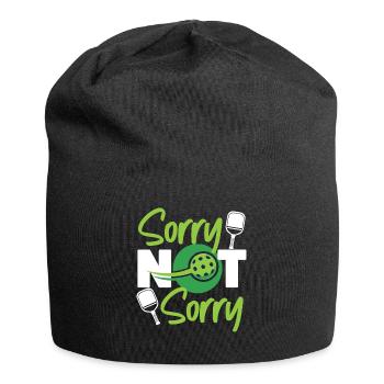 Pickleball Sorry Not Sorry - Jersey Beanie - black - Front