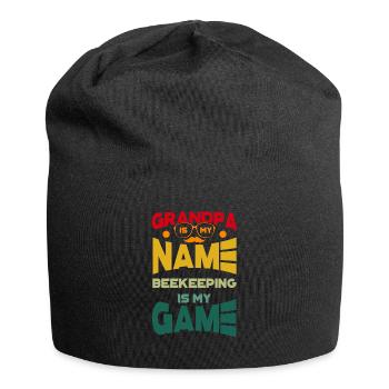 Grand-père est mon nom Barman est mon jeu - Bonnet en jersey - noir - Devant