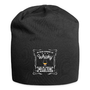 Je Suis Comme Le Whisky Plus Je Vieillis Plus Je - Bonnet en jersey - noir - Devant