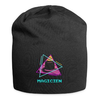 Retro Magicien Magique Magie - Bonnet en jersey - noir - Devant