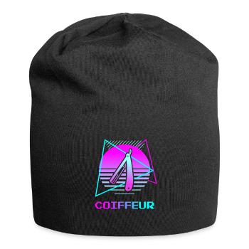 Retro Coiffeur Coiffure - Bonnet en jersey - noir - Devant