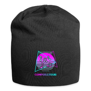 Retro Compositeur Composition Musicale - Bonnet en jersey - noir - Devant