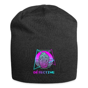 Retro Détective Enquêteur - Bonnet en jersey - charbon - Devant