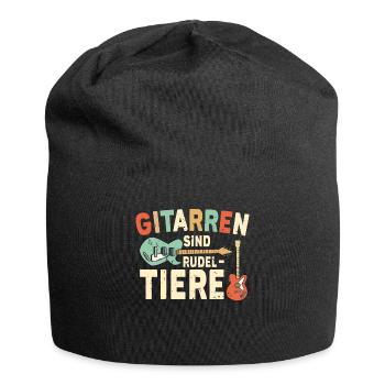 Gitarrist Geschenk Gitarre Sprüche Musiker - Jersey-Beanie - Schwarz - Vorne