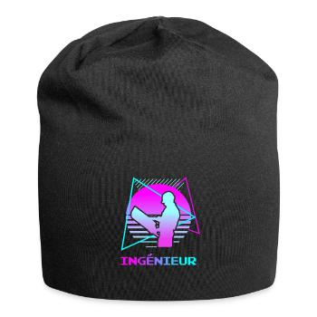 Retro Ingénieur Ingénierie - Bonnet en jersey - noir - Devant