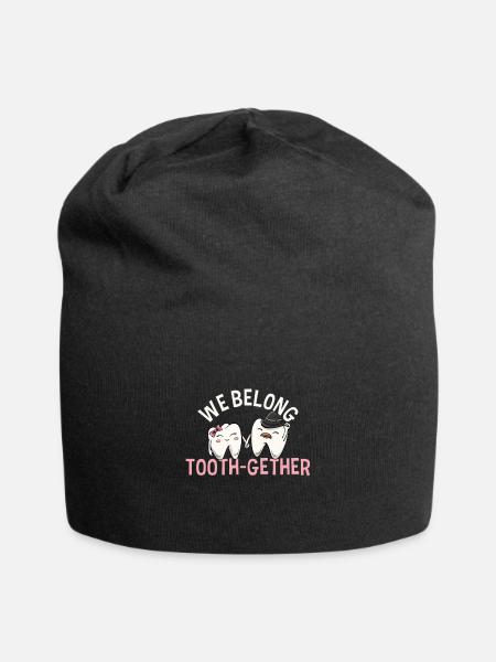 Nous appartenons ensemble pour un couple de prothésistes dentaires - Bonnet en jersey - noir