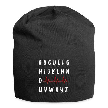 PQRST Infirmière ECG infirmière autorisée infirmière étudiante - Bonnet en jersey - noir - Devant