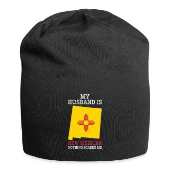 Nothing Scares Me New Mexican Husband New Mexico - Jersey Beanie - black - Front