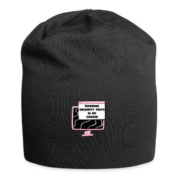 Cybersecurity - IT Security Computer Scientist - Jersey Beanie - black - Front