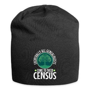 Finalement, tous les généalogistes viennent à leur recensement - Bonnet en jersey - noir - Devant