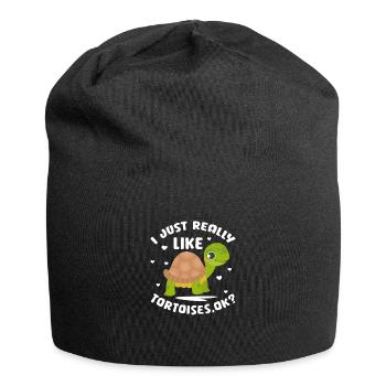 Turtle Turtle Sea Sea Creatures Gift - Jersey Beanie - black - Front