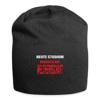 Lustiger Spruch Nerd für Studenten - Jersey-Beanie - Schwarz - Vorne