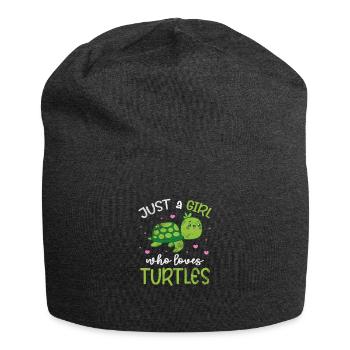 Turtle - Jersey Beanie - charcoal grey - Front