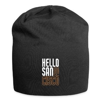 San Francisco - Jersey-Beanie - Schwarz - Vorne