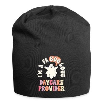 Faboolous Daycare Provider Halloween Nanny Child - Jersey Beanie - black - Front
