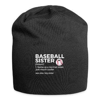 Baseball Für Baseballspieler - Jersey-Beanie - Schwarz - Vorne
