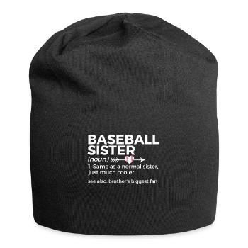 Baseball Für Baseballspieler - Jersey-Beanie - Schwarz - Vorne