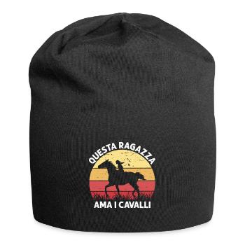 Dieses Mädchen Liebt Pferde Reiten - Jersey-Beanie - Schwarz - Vorne