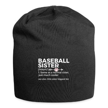Baseball for Baseball Players - Jersey Beanie - black - Front