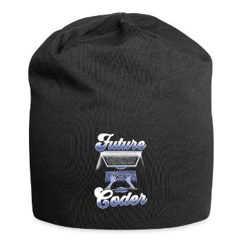 Zukünftiger Coder Code Programmierer Coding - Jersey-Beanie - Schwarz - Vorne