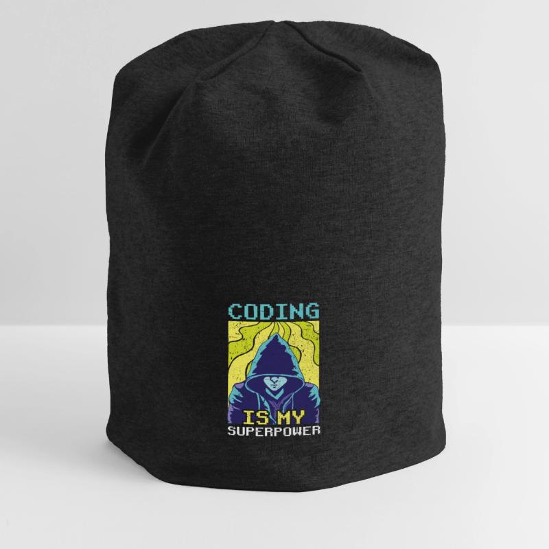 Coding Ist Meine Superkraft Coder Programmierer Jersey-Beanie