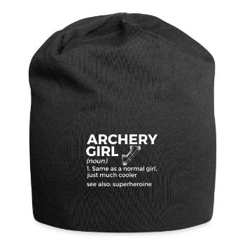 Archer de tir à l’arc - Bonnet en jersey - noir - Devant