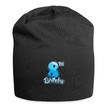 8th Birthday Kids Eight Birthday - Jersey-Beanie - Schwarz - Vorne