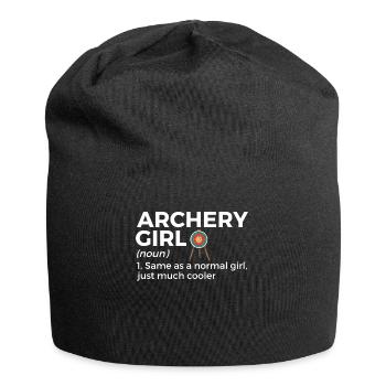 Archer de tir à l’arc - Bonnet en jersey - noir - Devant