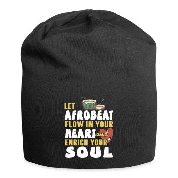 Let Afrobeat flow in your heart ans enrich your - Jersey-Beanie - Schwarz - Vorne