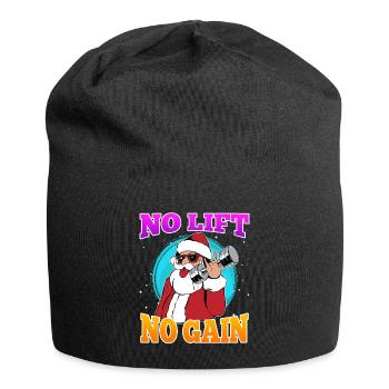 No Lift no Gain Nikolaus No Lift no Gift - Jersey Beanie - black - Front