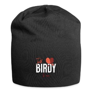 Talk Birdy To Me Birds - Jersey Beanie - black - Front
