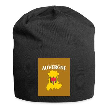 Fier de mes Racines Auvergne Or - Bonnet en jersey - noir - Devant