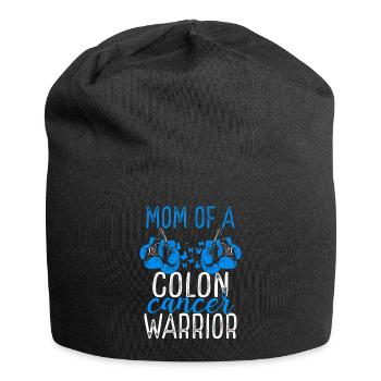 Maman Colon Sensibilisation au cancer Fête des mères Maman - Bonnet en jersey - noir - Devant