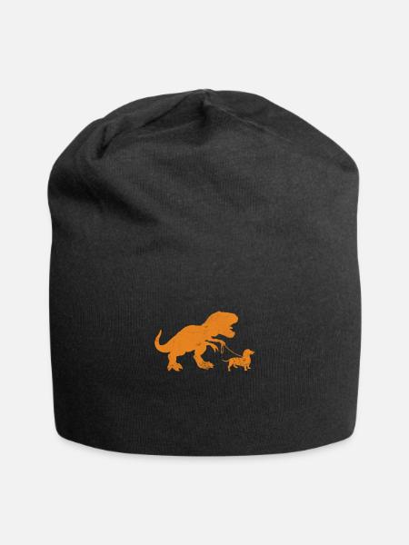Teckel T-Rex - Bonnet en jersey - noir