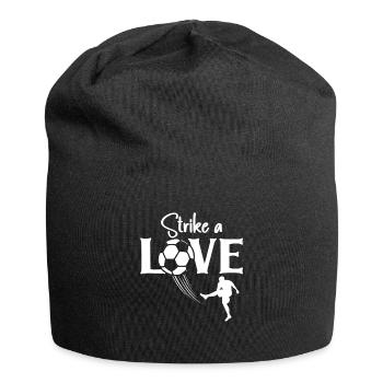 Football Life Player Love Coach Striker Sports - Jersey Beanie - black - Front