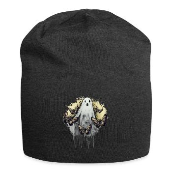Gruselig Schaurig Unheimlich Frau Halloween - Jersey-Beanie - Anthrazit - Vorne
