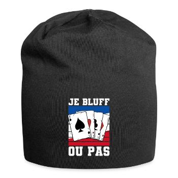 Je Bluff Ou Pas Poker Casino - Bonnet en jersey - noir - Devant