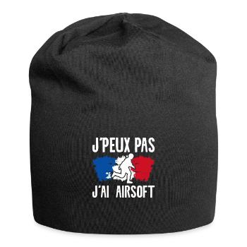 J'peux Pas J'ai Airsoft - Bonnet en jersey - noir - Devant
