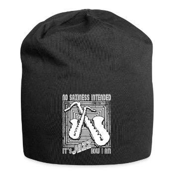Saxophon Saxphonspieler - Jersey-Beanie - Schwarz - Vorne
