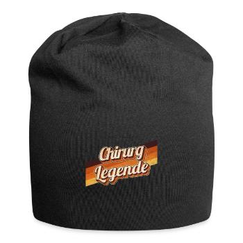 Krankenhaus Arzt Geburtstag als Legende geboren - Jersey-Beanie - Schwarz - Vorne