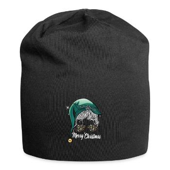 Fröhliche Weihnachten Mutter schöne Bescherung - Jersey-Beanie - Schwarz - Vorne