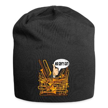 Posaune Instrument Posaunenbläser Blechblasmusik - Jersey-Beanie - Schwarz - Vorne