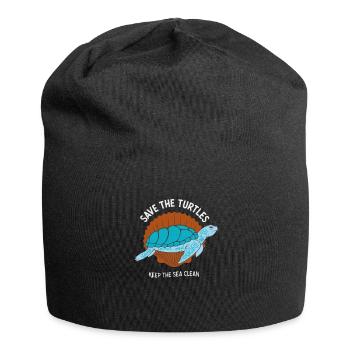 Sauver l’écologie des tortues marines - Bonnet en jersey - noir - Devant