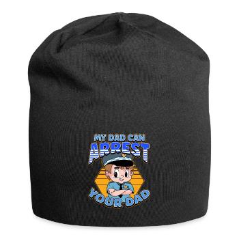 My Dad Can Arrest You Dad - Jersey Beanie - black - Front